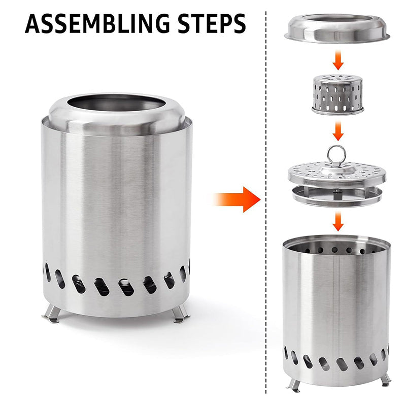 Saker Portable Smokeless Tabletop Fire Pit