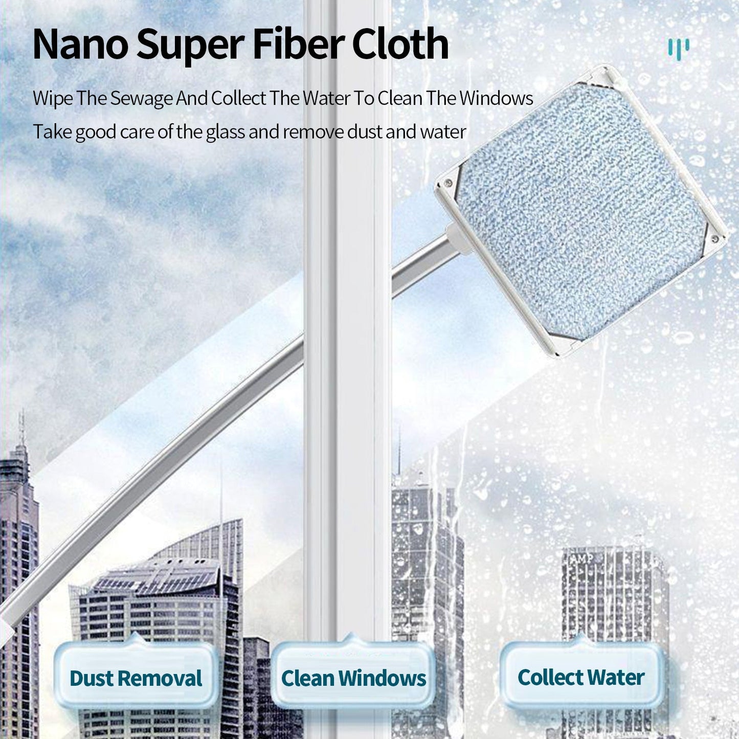 SAKER 2 In 1 Scratching Windowcleaning Kit