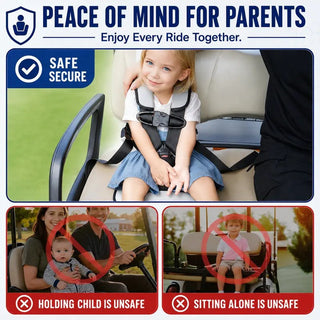 Sakerplus® Universal Golf Cart Child Safety Seat