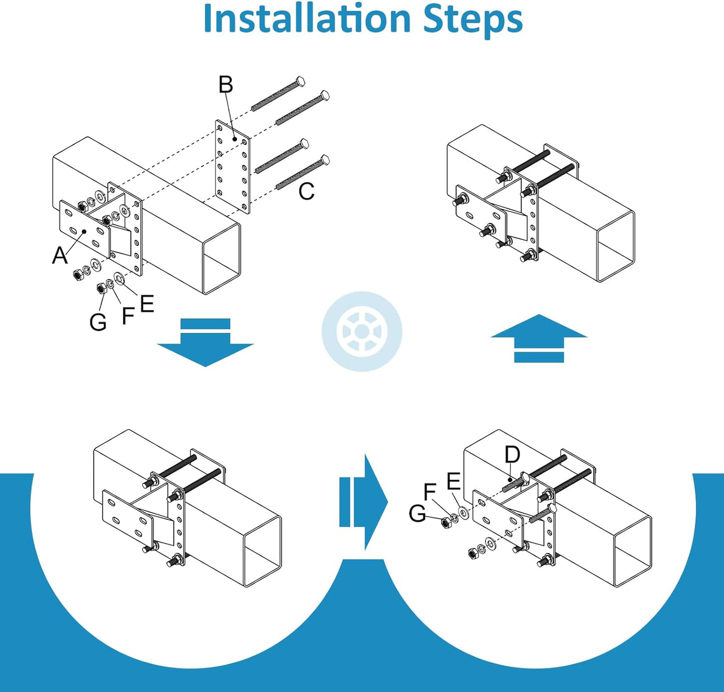 Sakerplus Spare Tire Carrier
