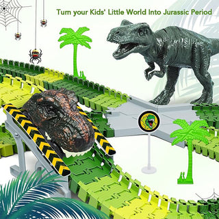 Sakerplus® Dinosaur World Flexible Track Playset