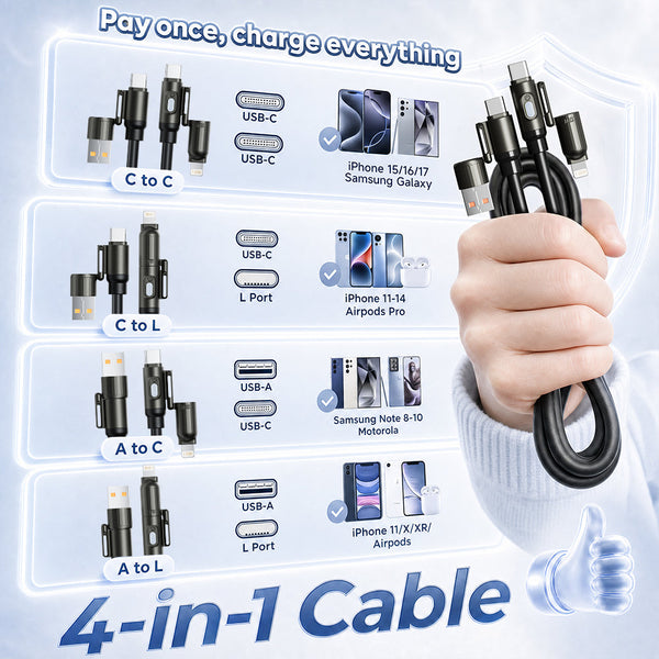 Sakerplus® 240W Tap Off Fast Charging Cable