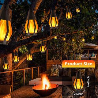 Sakerplus Solar Flickering Flame String Lights