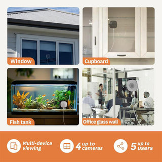 Sakerplus® Smart 2K Window Security Camera