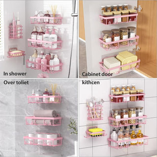 Sakerplus® 5 Pack Stainless Steel Shower Organizer