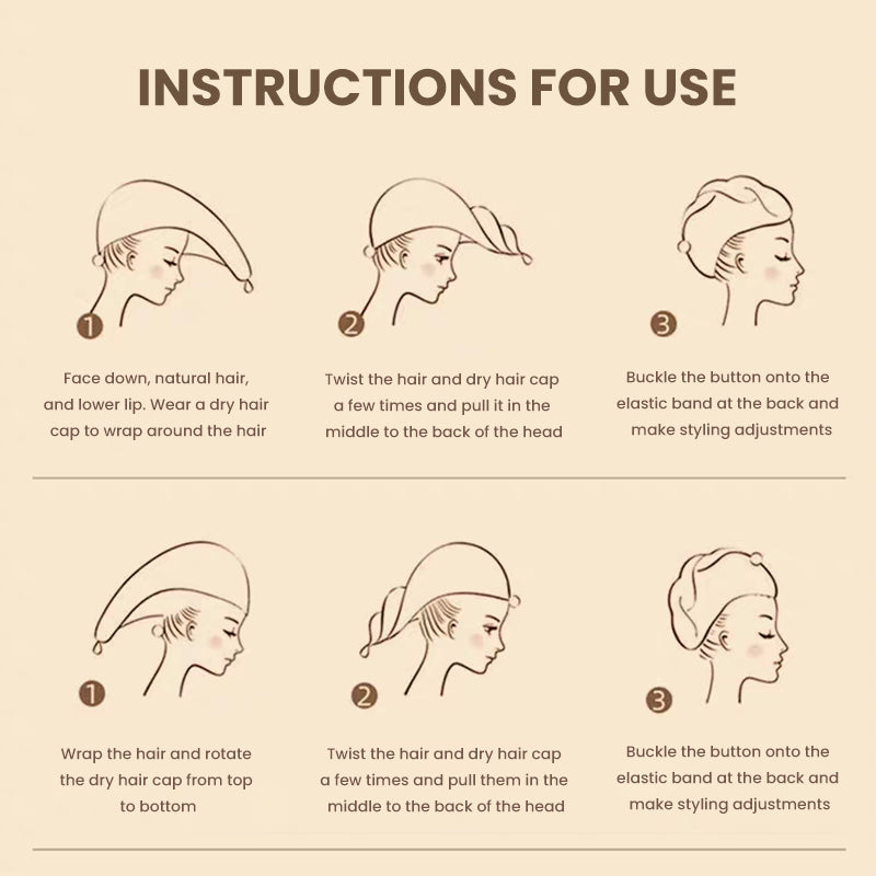 SAKER® Coral Fleece Hair Drying Cap