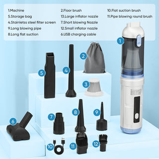 Sakerplus Slim Cordless Handheld Car Vacuum