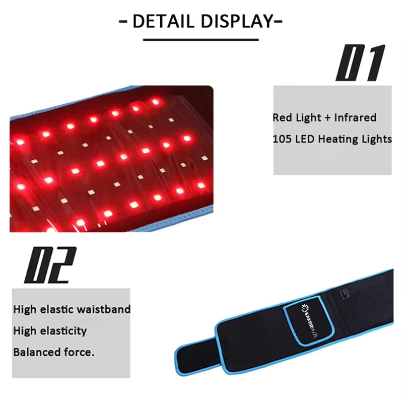Sakerplus Infrared Light Waist Relaxation Massage Band