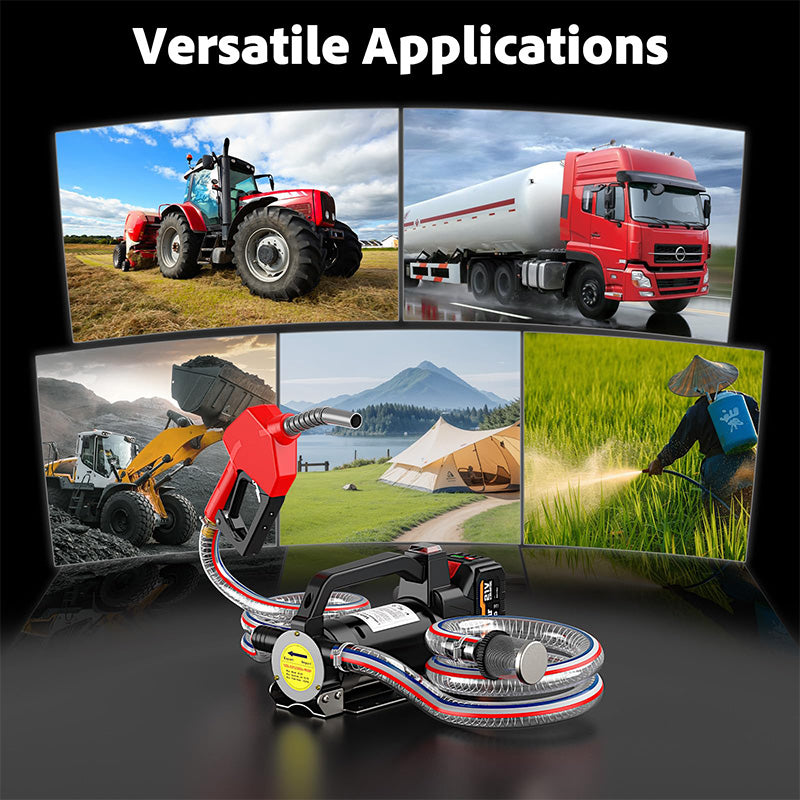 Sakerplus® Portable Fuel Transfer Pump Battery Powered