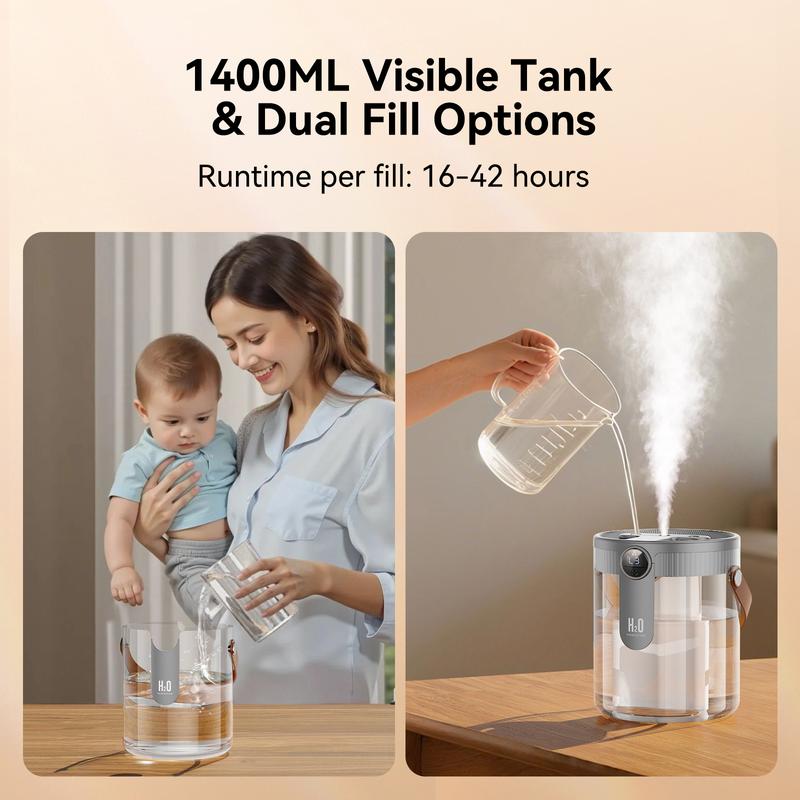 Sakerplus® Rechargeable Smart Cool Mist Humidifier