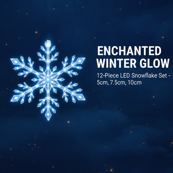 Sakerplus® LED Snowflake Wall Decoration Light Set