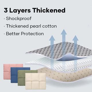 Sakerplus Quilted Puffy Laptop Sleeve Case