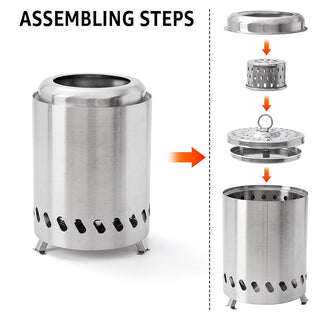 Saker Portable Smokeless Tabletop Fire Pit