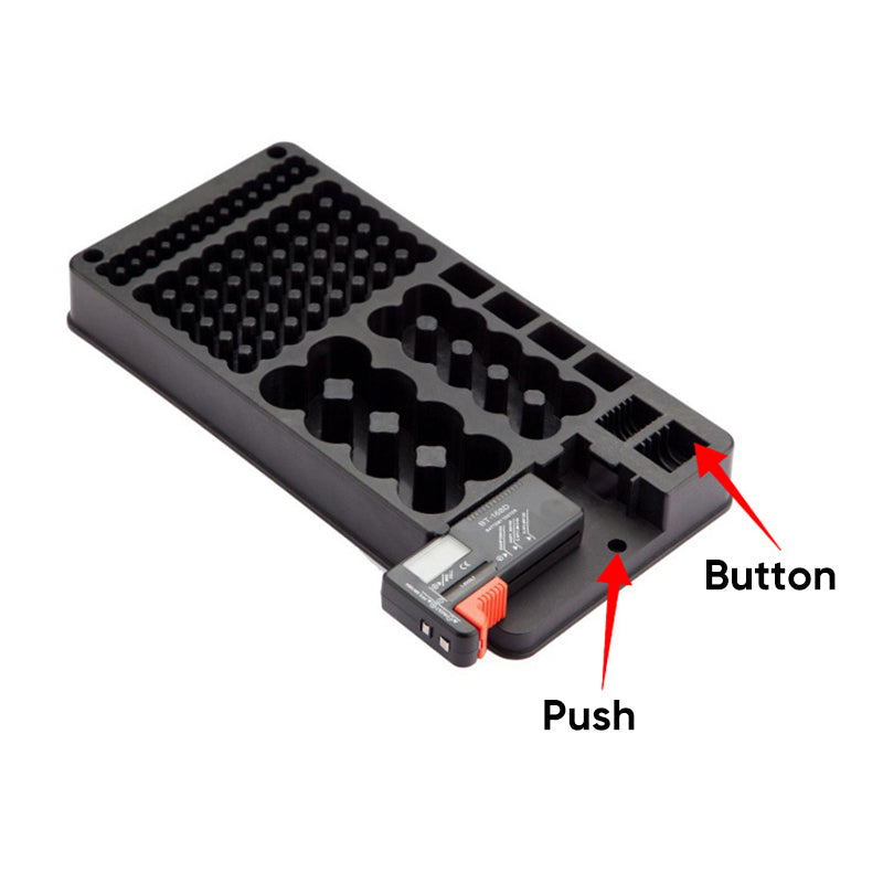 Sakerplus 116-Slot Battery Storage Box