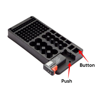 Sakerplus 116-Slot Battery Storage Box