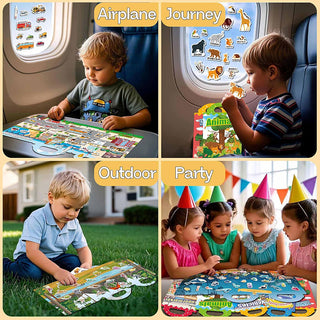 Sakerplus® Reusable Sticker Books For Toddlers
