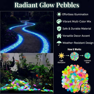 Sakerplus®  Glowing Pebbles For Garden Paths