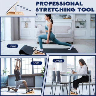 Sakerplus® Adjustable Wooden Slant Board Stretching