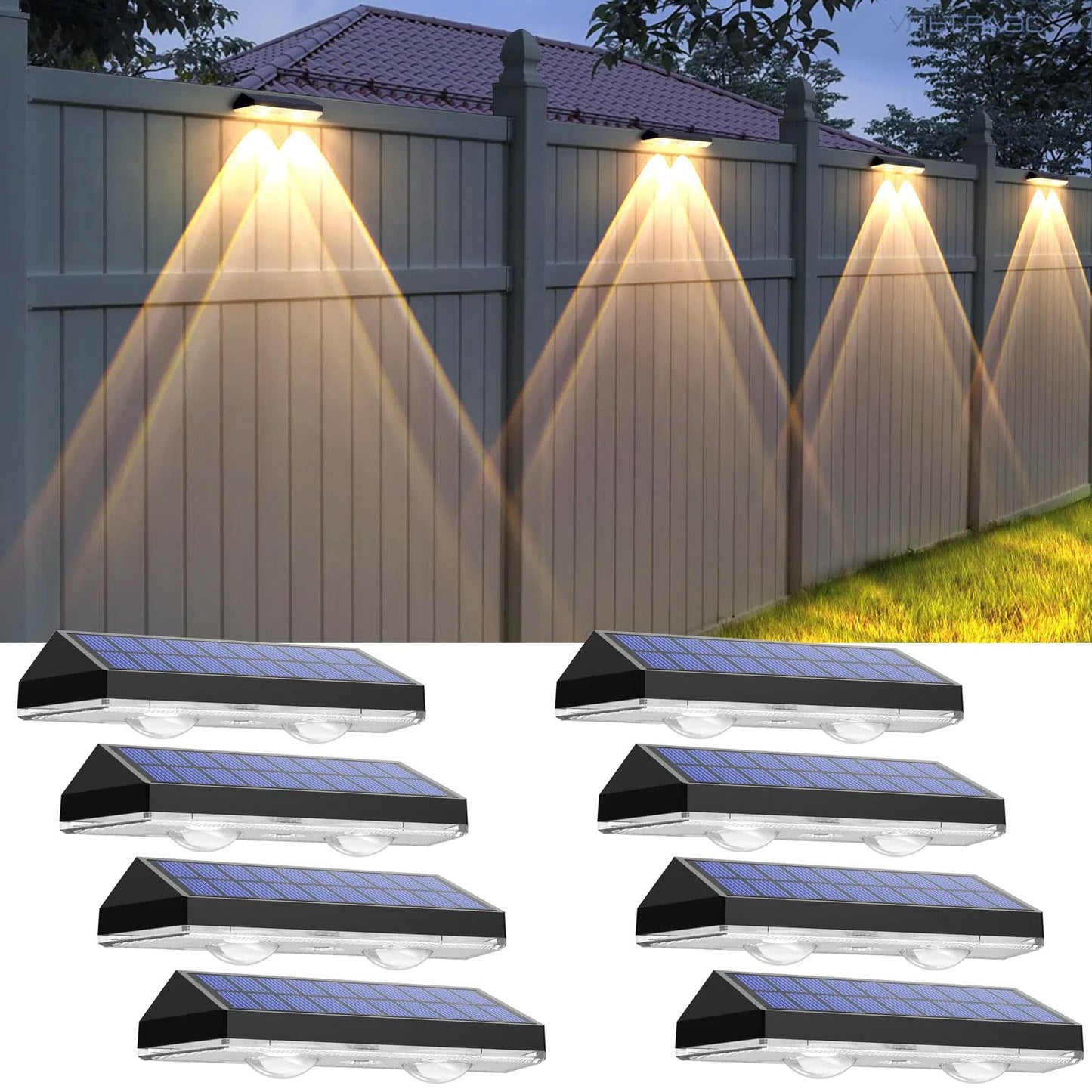 Sakerplus Wall Mount Solar Lights