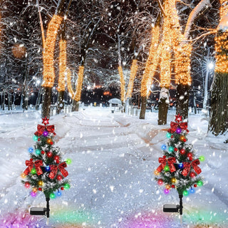 Sakerplus® Solar Christmas Tree Pathway Lights