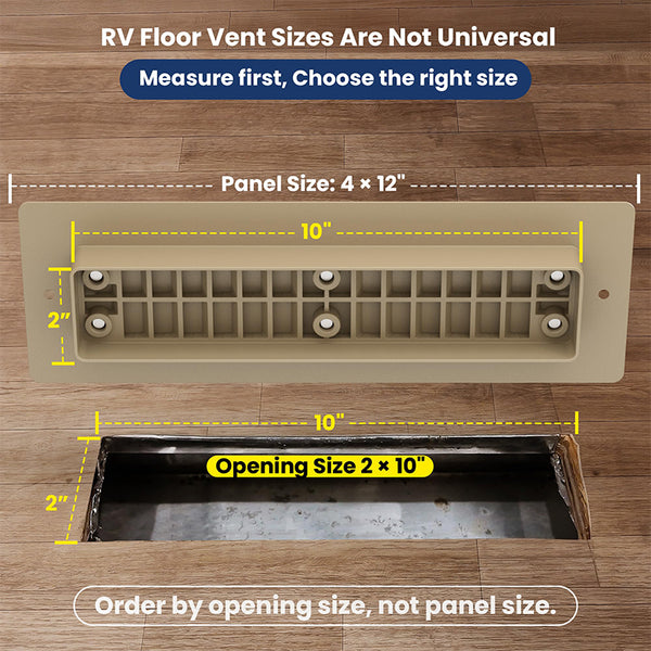 Sakerplus® Aluminum Floor Vent Covers With Magnet Cover