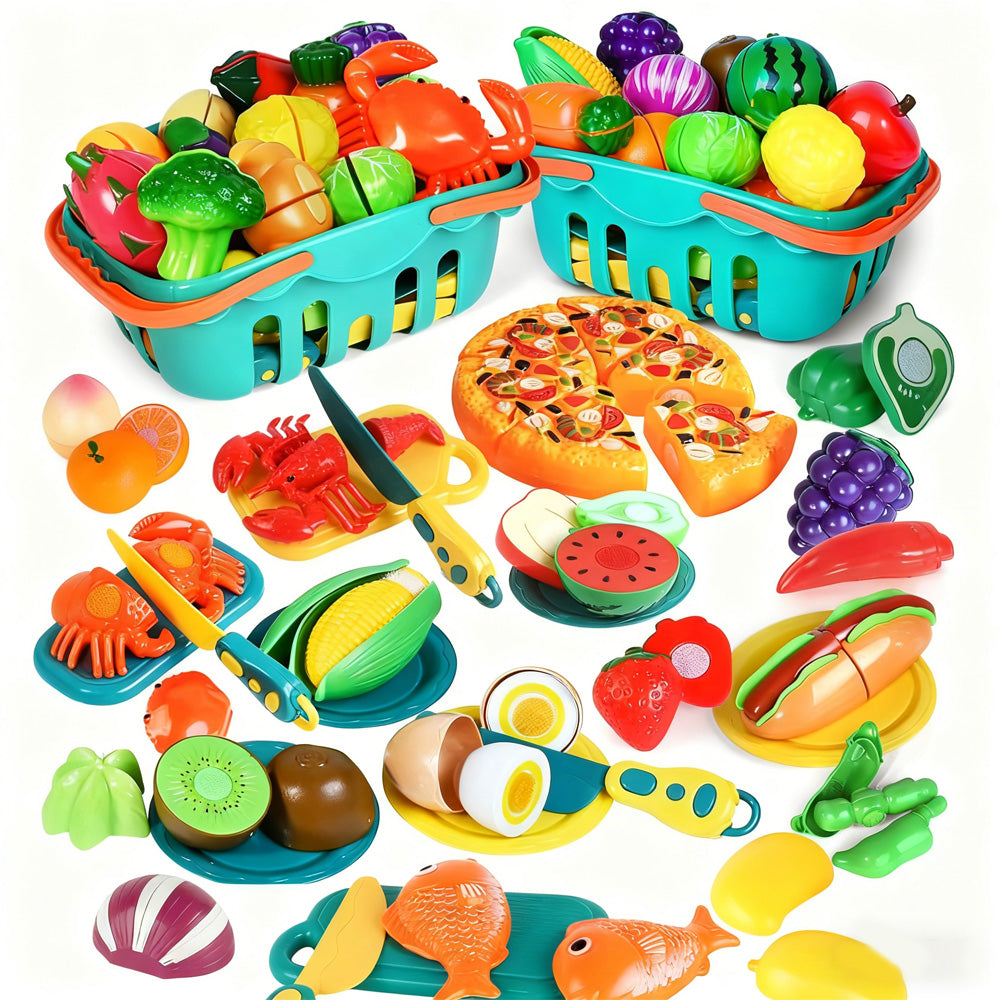 Sakerplus® Pretend Play Kitchen Food Set