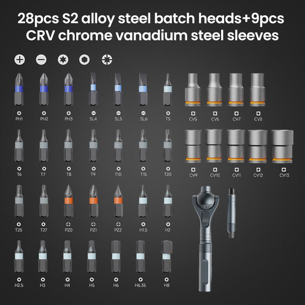 Sakerplus® 40-in-1 Multi Bit Magnetic Drive Set