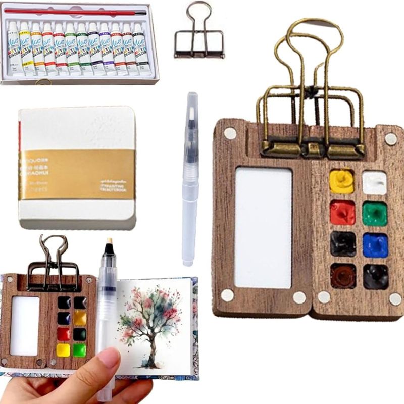Sakerplus® Mini Pocket Watercolor Paint Set