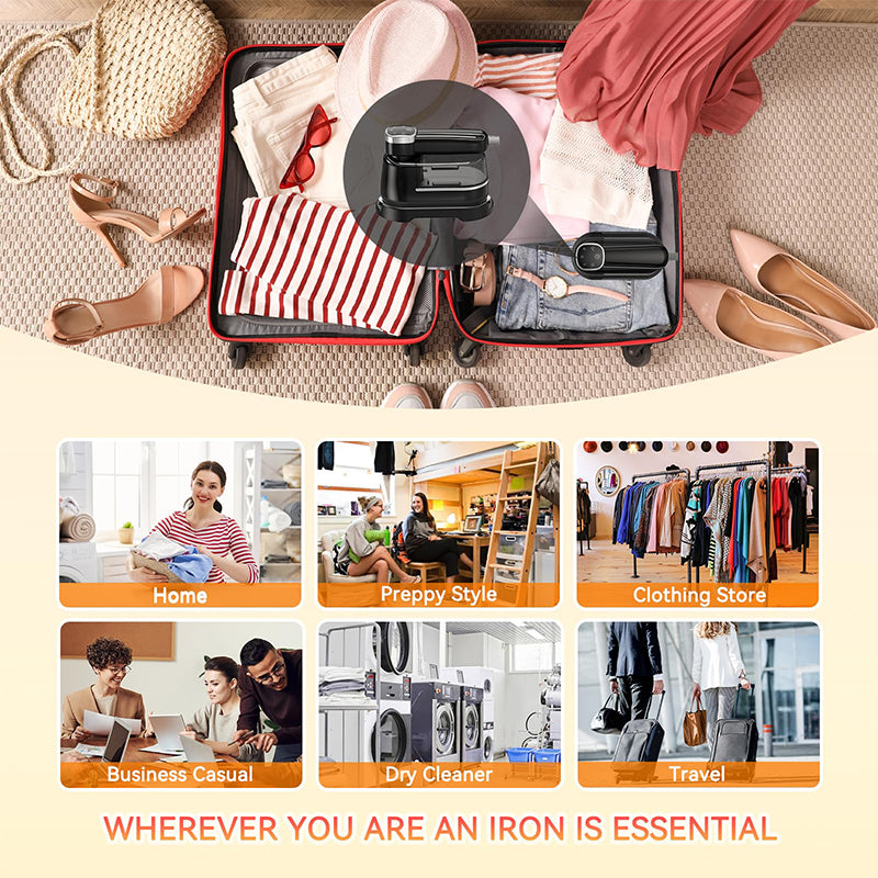 Sakerplus Portable digital display three-speed steam iron