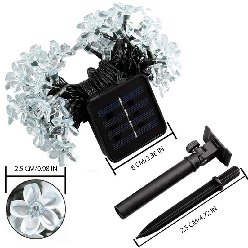 Solar-Powered String Lights (Blossom Flower)