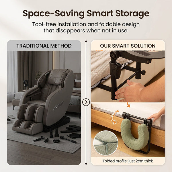 Sakerplus® Adjustable Bed Massage Headrest