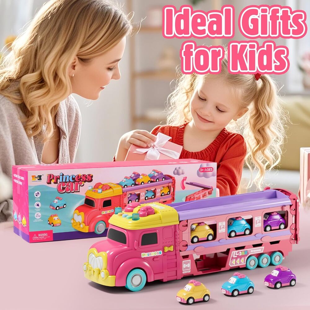 Sakerplus® Unicorn Toy Car Set Girls
