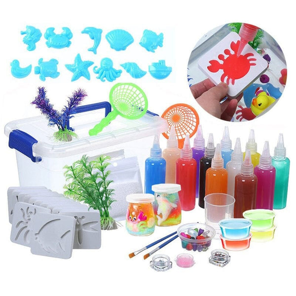 Sakerplus Magic Water ELF, Children Handmade Aqua Gel Sensory Toy Set
