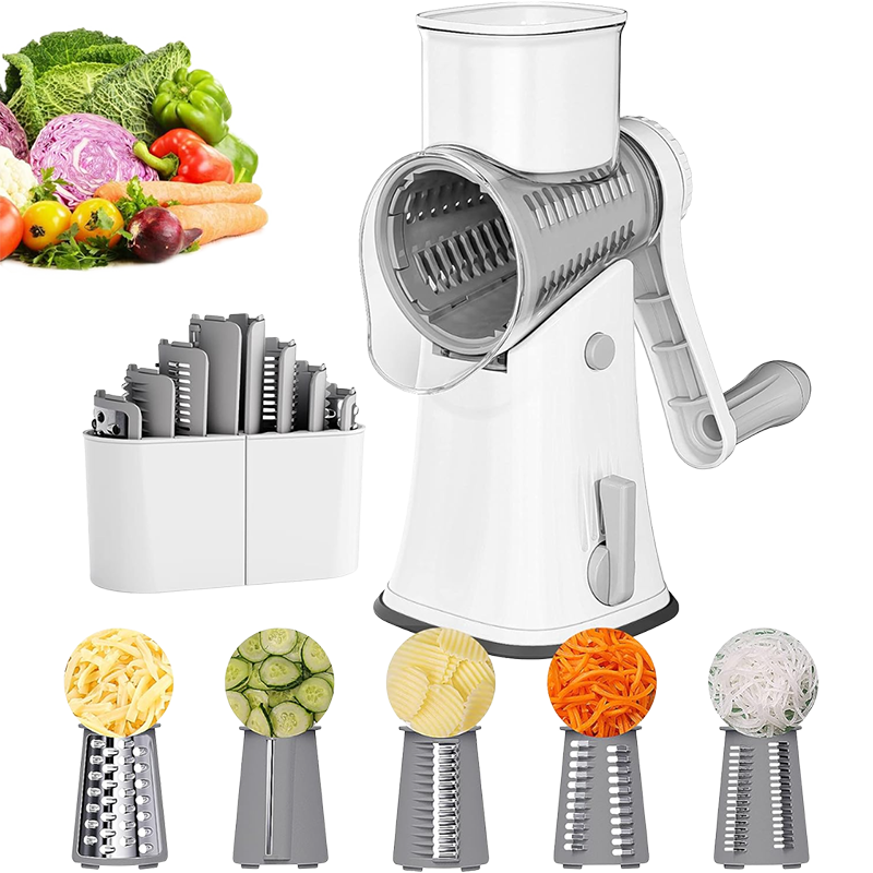 SAKER® 5 in 1 Rotary Cheese Grater Shredder