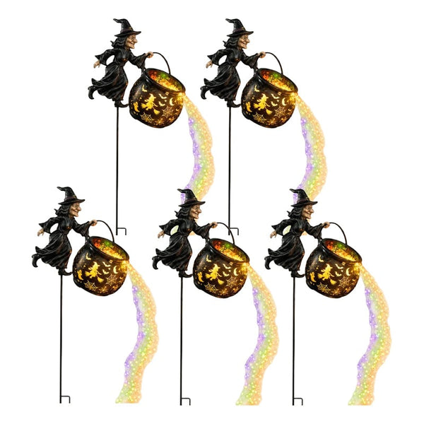 Sakerplus® Halloween Witch Cauldron Garden Light