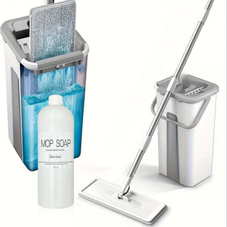 Sakerplus® Mop and Bucket with Wringer Set