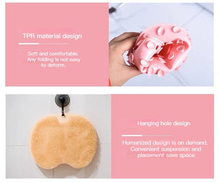 Sakerplus® Shower Foot & Back Scrubber, Massage Pad