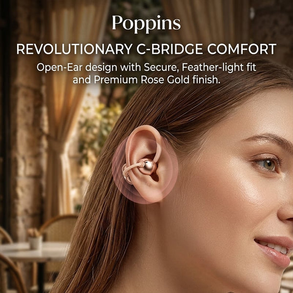 Sakerplus® SK50 Open-Ear Clip-On Wireless Bluetooth 6.0 Earphones
