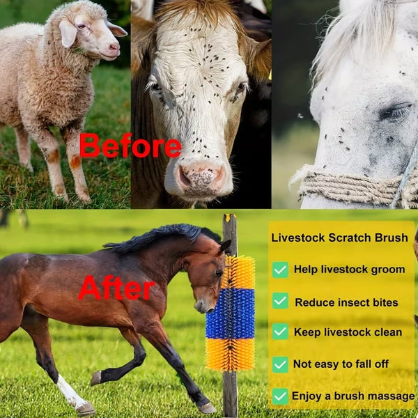 Sakerplus® Livestock Massage Grooming Scratch Brush