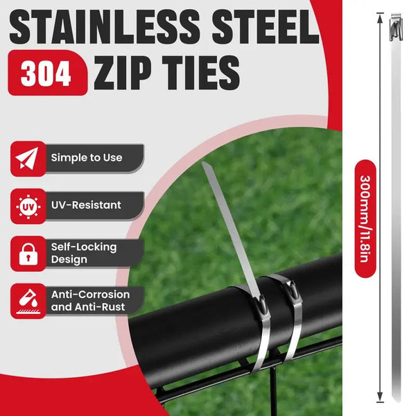 Sakerplus® Heavy Duty Stainless Steel Tie Gun Kit