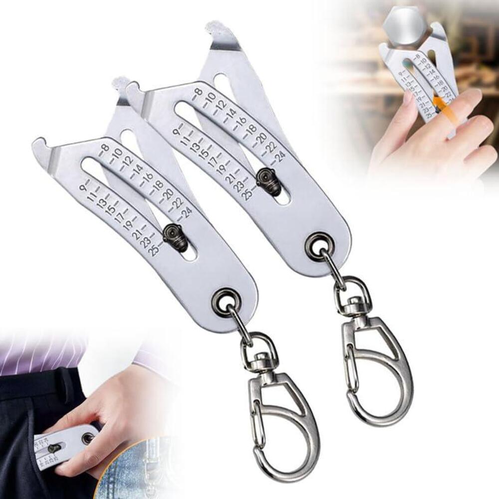 Sakerplus Thread Size Checker Keychain
