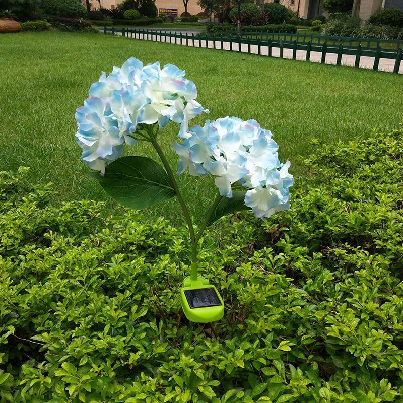 Solar-Powered Hydrangea Stake Light
