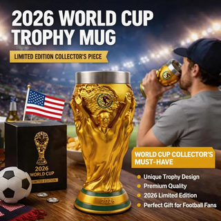 Sakerplus® Summer Soccer Trophy Cup Collectible