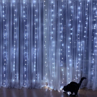 Sakerplus® LED Copper String Curtain Lights with USB Remote