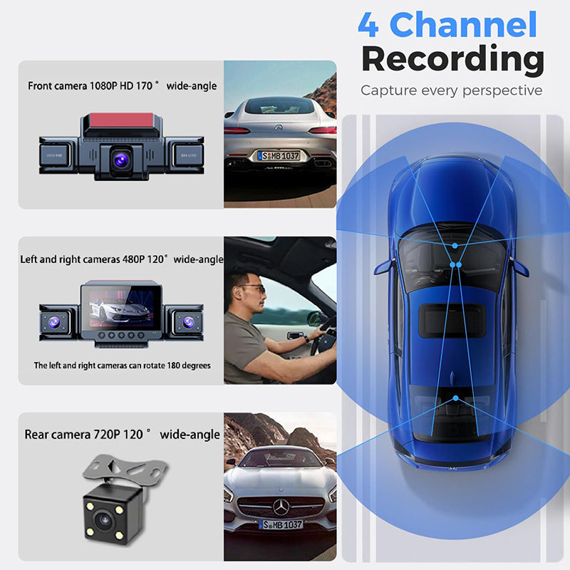 Sakerplus® 360 Front And Rear Dash Cam