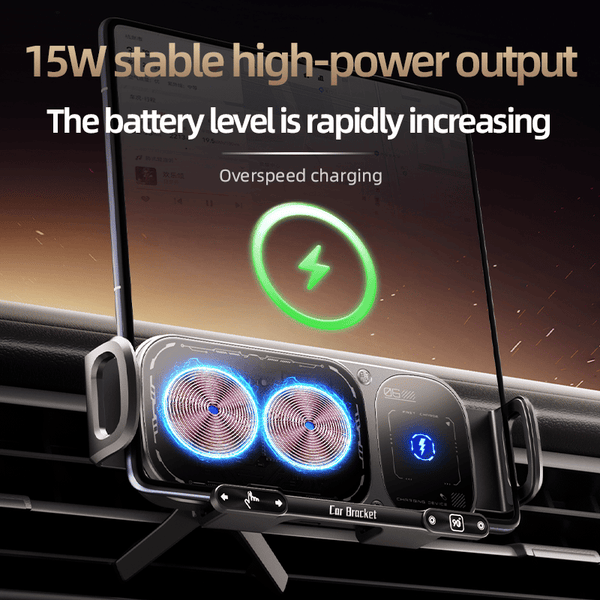 Sakerplus® Wireless Charging Rotating Car Mount