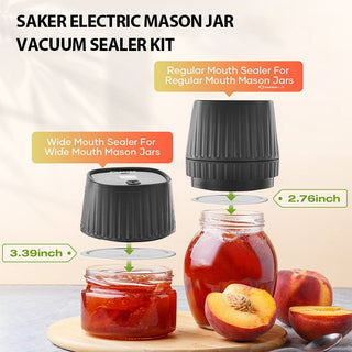 Sakerplus® Electric Mason Jar Vacuum Sealer Kit