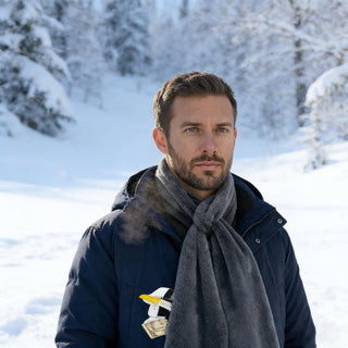 Sakerplus® Faux Fur Scarf With Hidden Pocket