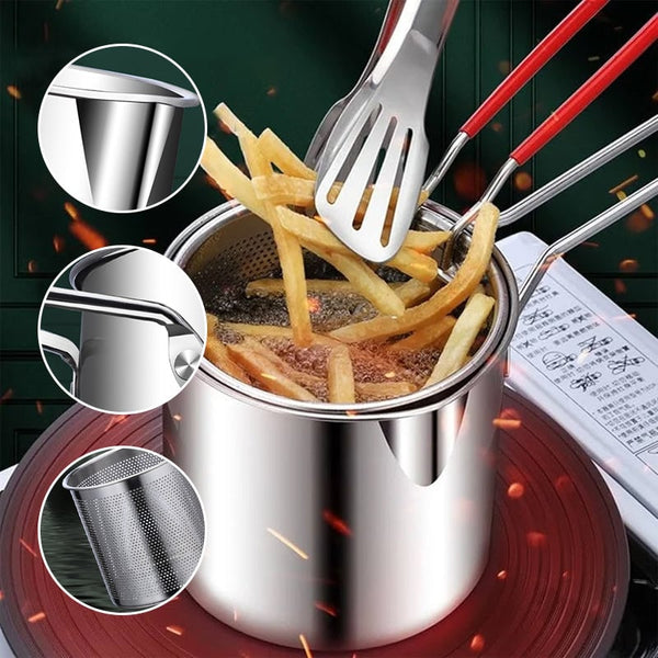 Sakerplus® Multifunctional 304 Stainless Steel Fryer