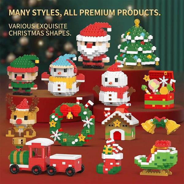 Sakerplus® Mini Christmas Building Blocks Set